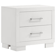 Jessica 5-piece Eastern King LED Bedroom Set Snow White - 202990KE-S5P