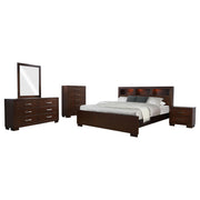 Jessica 5-piece Queen Bedroom Set Cappuccino - 200719Q-S5