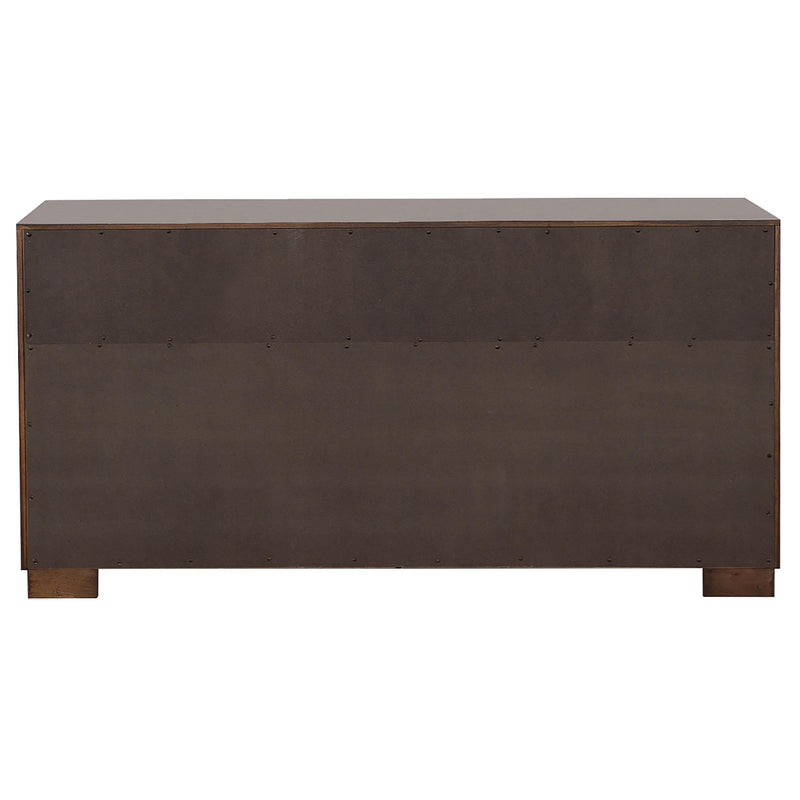 Jessica 5-piece Queen LED Bedroom Set Cappuccino - 200711Q-S5