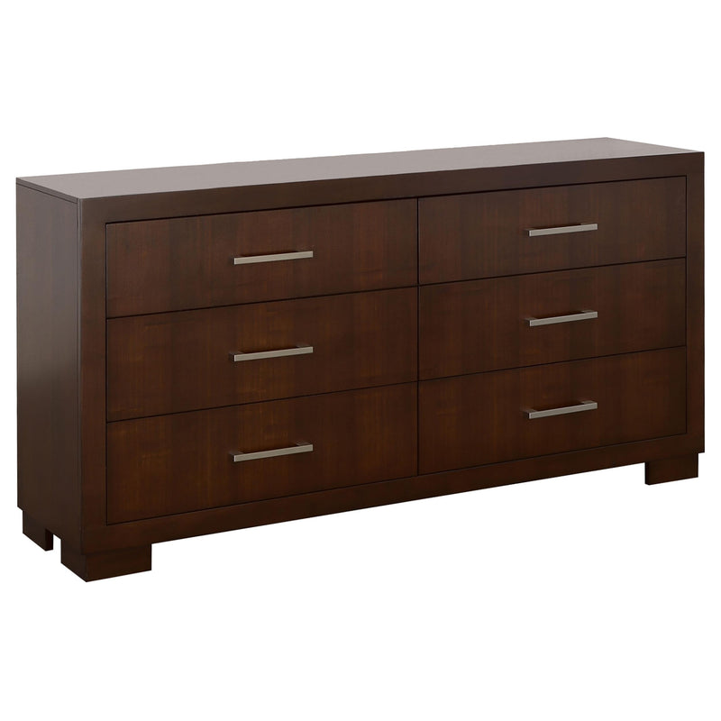 Jessica 6-drawer Dresser Cappuccino - 200713