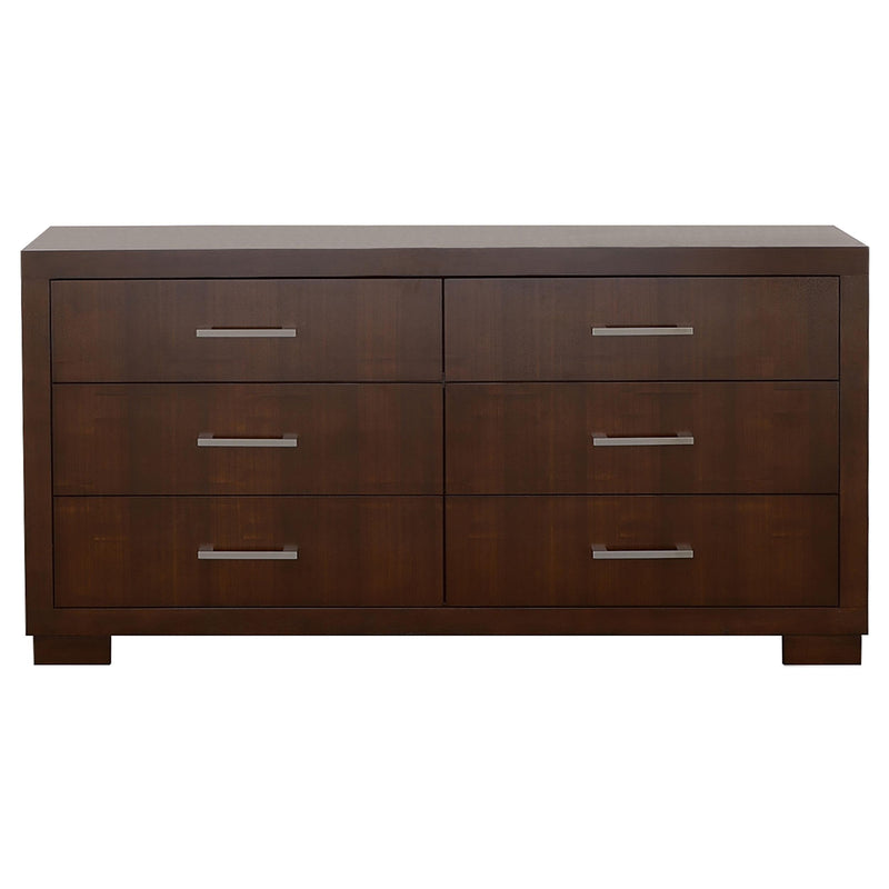 Jessica 6-drawer Dresser Cappuccino - 200713