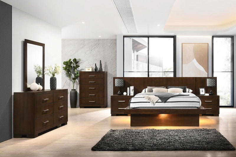 Jessica 6-drawer Dresser with Mirror Cappuccino - 200713M