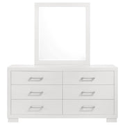 Jessica 6-drawer Dresser with Mirror Snow White - 202993M