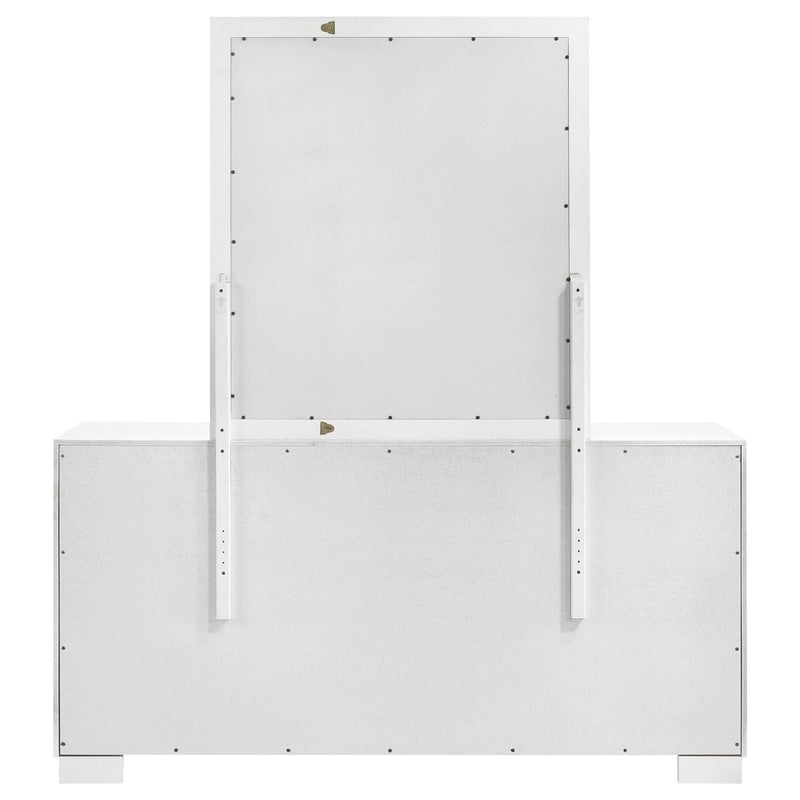 Jessica 6-drawer Dresser with Mirror Snow White - 202993M