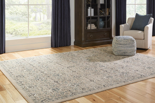 Jessmen Beige/Blue/Ivory Large Rug - R408751