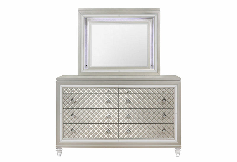 Paris Champagne Dresser - PARIS-CHAMPAGNE-DR W/JEWELRY DR & AL