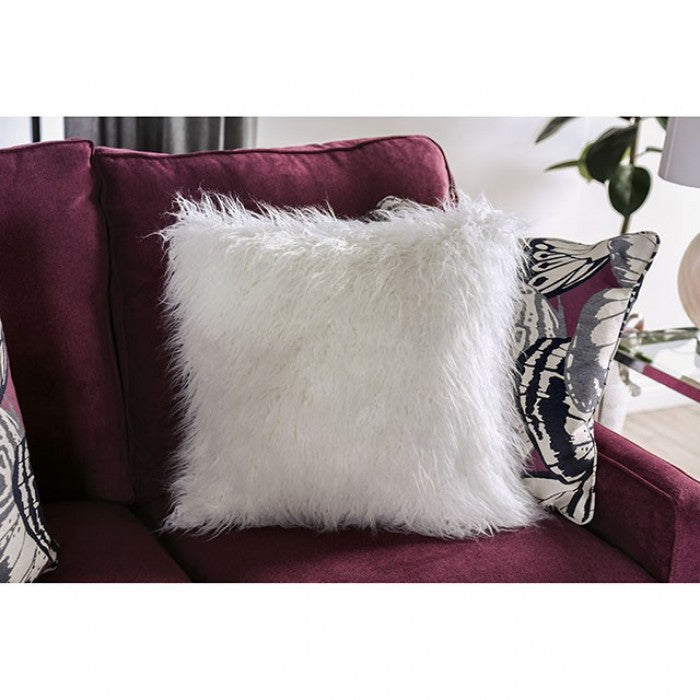 Jillian Plum/Ivory/White Sofa - SM8016-SF