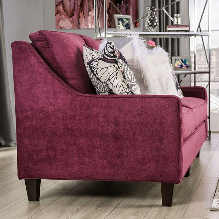 Jillian Plum/Ivory/White Sofa - SM8016-SF