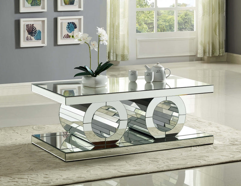 Jocelyn Mirrored Coffee Table in Mirrored - 227-C