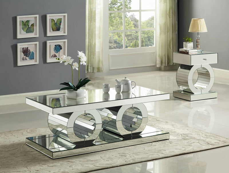 Jocelyn Mirrored Coffee Table in Mirrored - 227-C