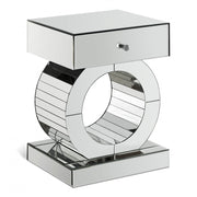Jocelyn Mirrored End Table in Mirrored - 227-E