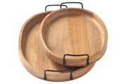 Jocelyne Brown/Black Tray (Set of 2) - Gate FurnitureTray
