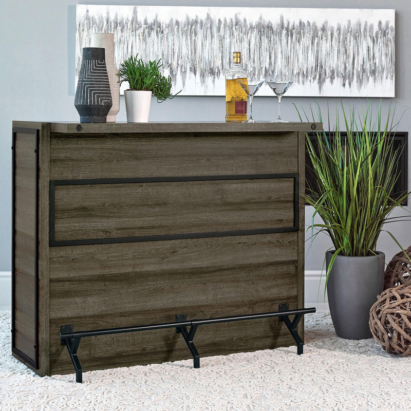 Joe 5-shelf Composite Wood Home Bar Wine Cabinet Aged Oak - 182071