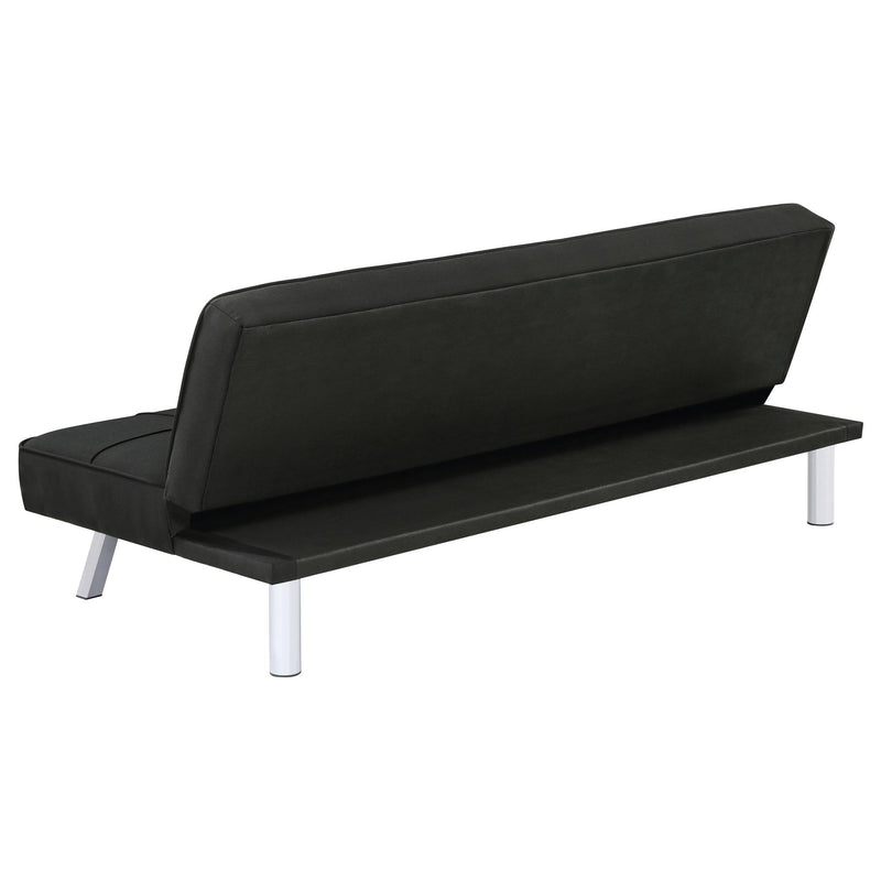 Joel Upholstered Tufted Convertible Sofa Bed Black - 360281