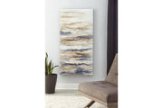 Joely Blue/Tan Wall Art - A8000277 - Gate Furniture
