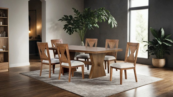 Johannes Rustic Oak Dining Table - FM3428AK-T-TABLE