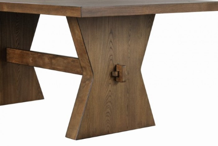 Johannes Rustic Oak Dining Table - FM3428AK-T-TABLE