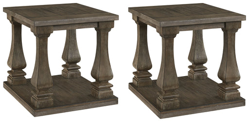 Johnelle 2 End Tables in Gray - PKG008436