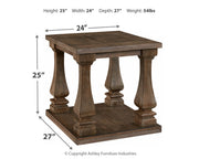 Johnelle 2 End Tables in Gray - PKG008436