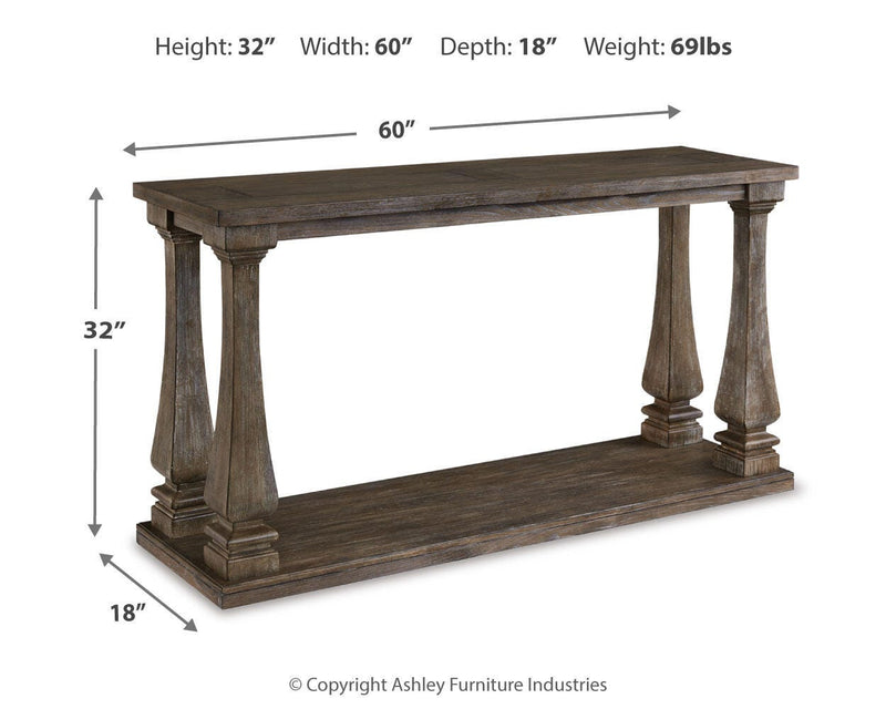 Johnelle Coffee Table, 2 End Tables and Sofa Table - T776T2