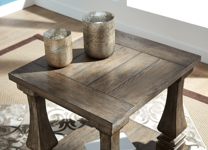 Johnelle Coffee Table with 1 End Table in Gray - PKG008731