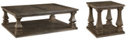 Johnelle Coffee Table with 1 End Table in Gray - PKG008731