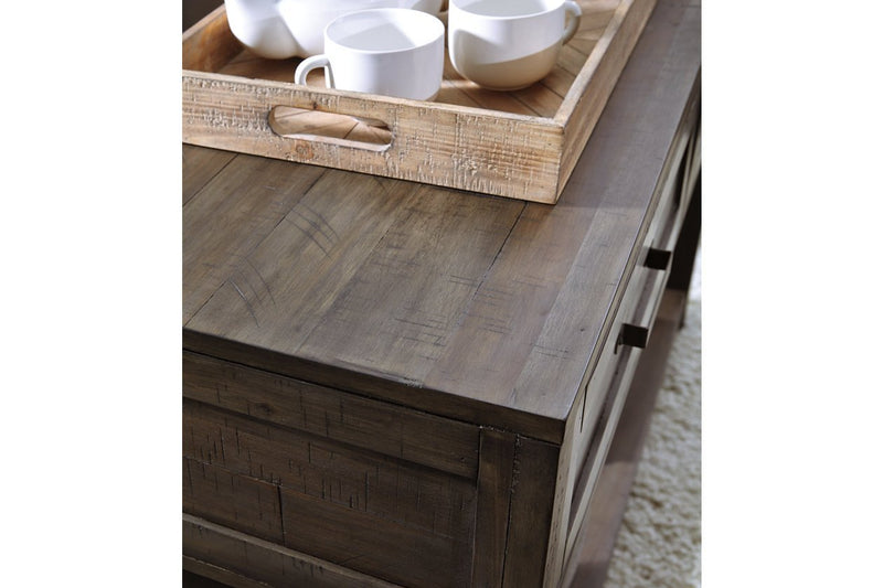 Johurst Grayish Brown Sofa/Console Table - Gate FurnitureSofa Table