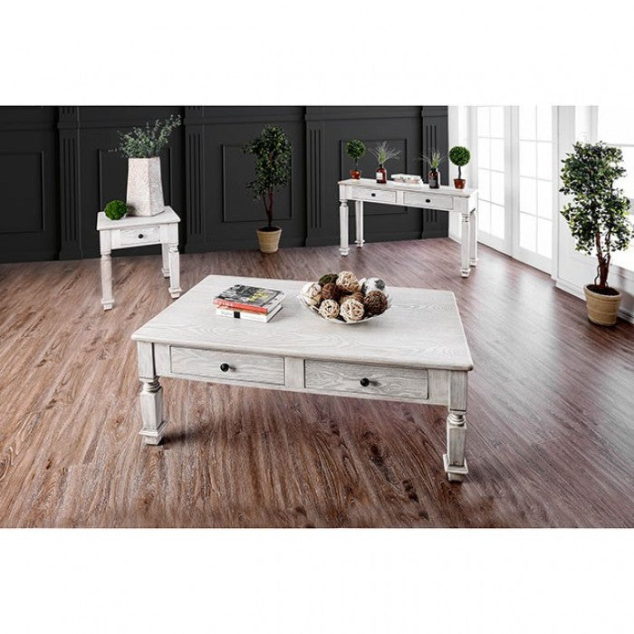 Joliet Antique White End Table - CM4089E