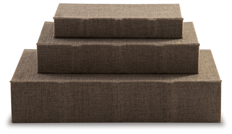 Jolina Brown Box (Set of 3) - A2000488
