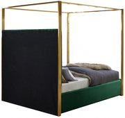 Jones Velvet King Bed Green - Gate FurnitureKing Bed