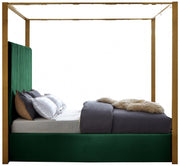 Jones Velvet King Bed Green - Gate FurnitureKing Bed