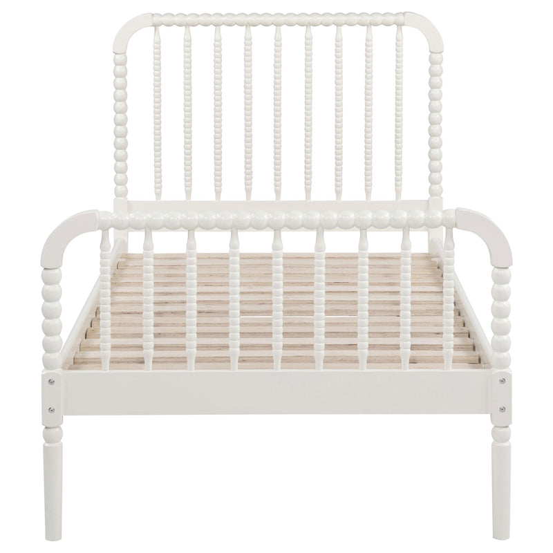 Jones Wood Twin Open Frame Bed White - 400415T