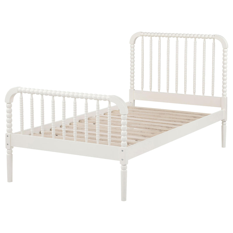 Jones Wood Twin Open Frame Bed White - 400415T