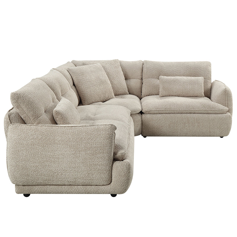 Jonina Sectional Sofa w/4 Pillows - LV04840