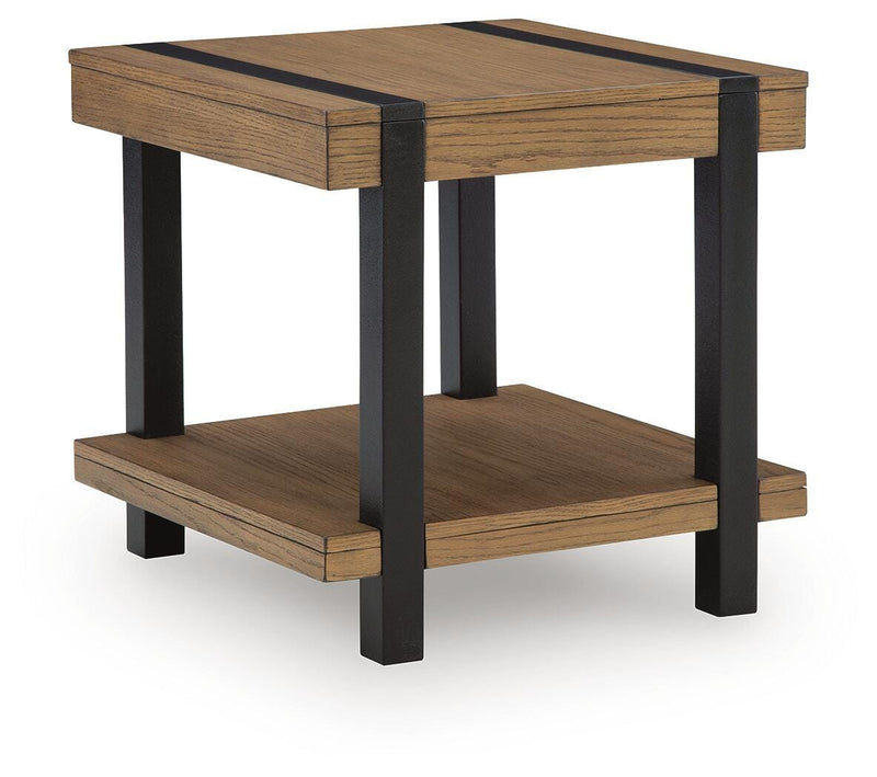 Jorannti Medium Brown End Table - T631-2