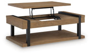 Jorannti Medium Brown Lift-Top Coffee Table - T631-9