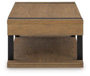 Jorannti Medium Brown Lift-Top Coffee Table - T631-9