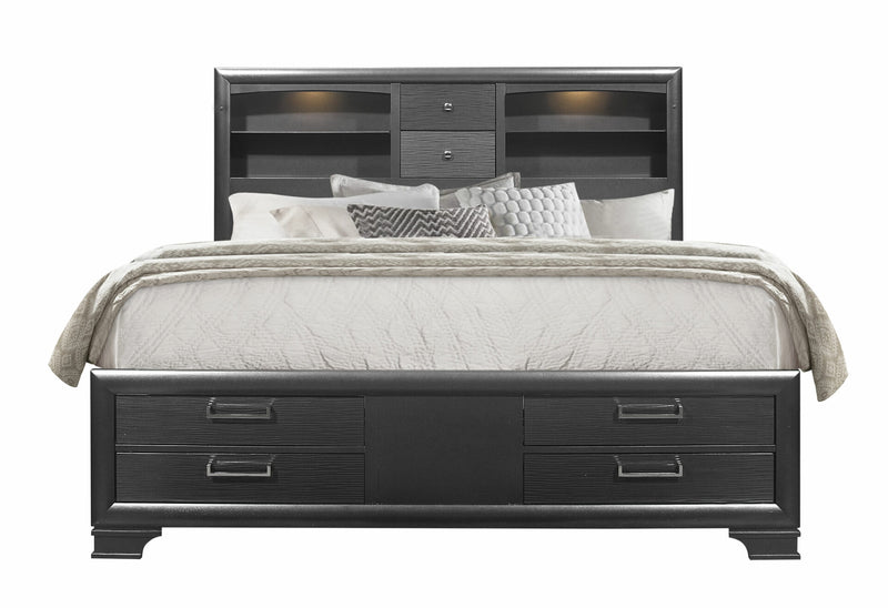Jordyn Grey Full Bed - JORDYN-GREY-FB