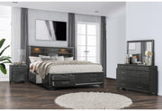 Jordyn Grey King Bed - JORDYN-GREY-KB