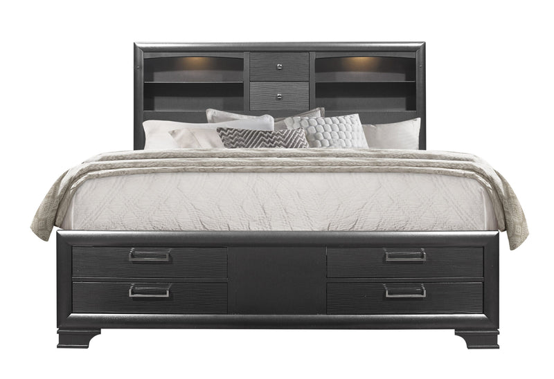Jordyn Grey Queen Bed Group - JORDYN-GREY-QBG