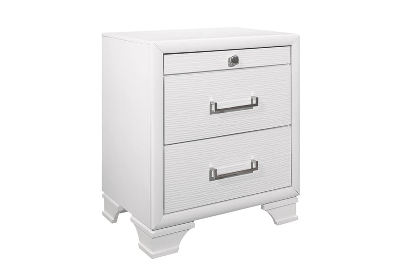 Jordyn White Nightstand - JORDYN-WHITE-NS-1