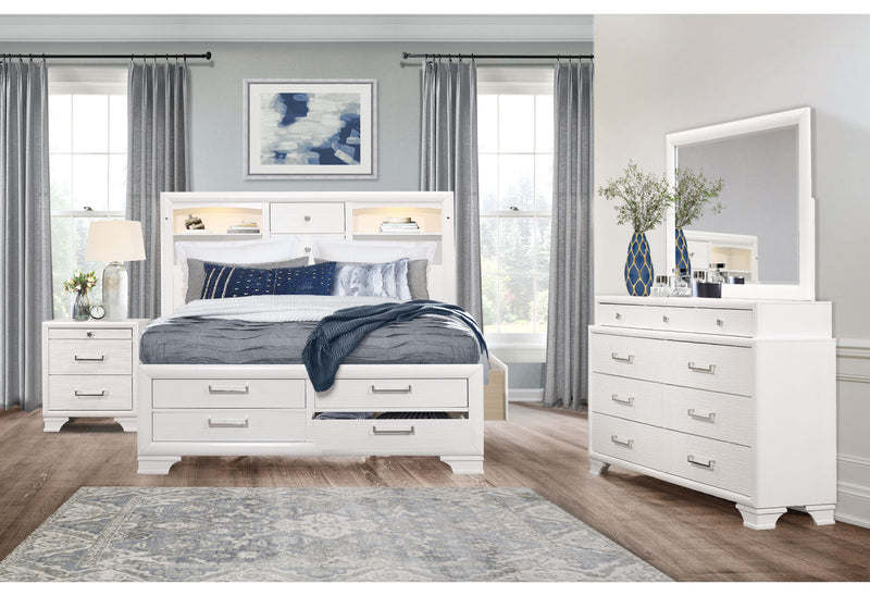 Jordyn White Nightstand - JORDYN-WHITE-NS-1