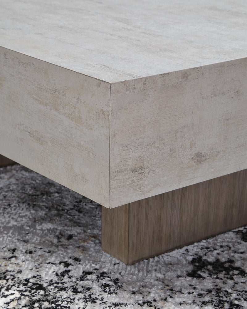 Jorlaina Light Grayish Brown Coffee Table - T622-8