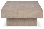 Jorlaina Light Grayish Brown Coffee Table - T922-1