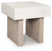 Jorlaina Light Grayish Brown End Table - T622-2