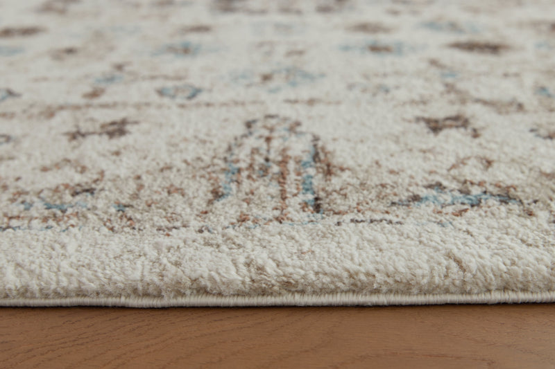Jossler Ivory/Brown/Teal Large Rug - R407071