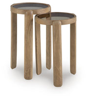 Jossor Light Brown Accent Table (Set of 2) - A4000726