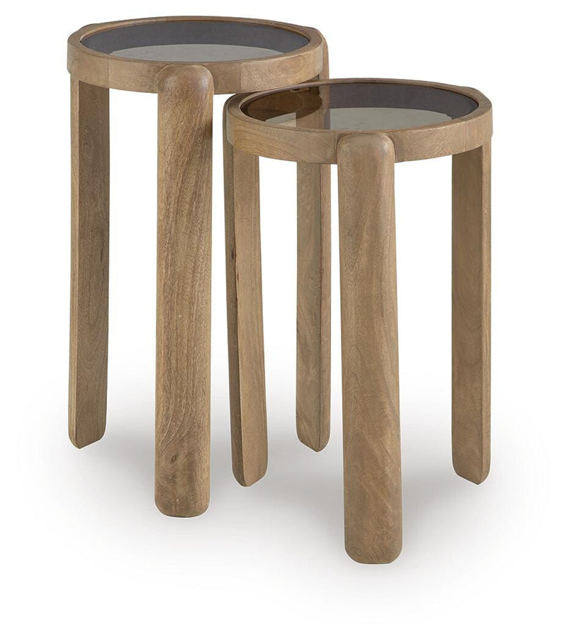 Jossor Light Brown Accent Table (Set of 2) - A4000726