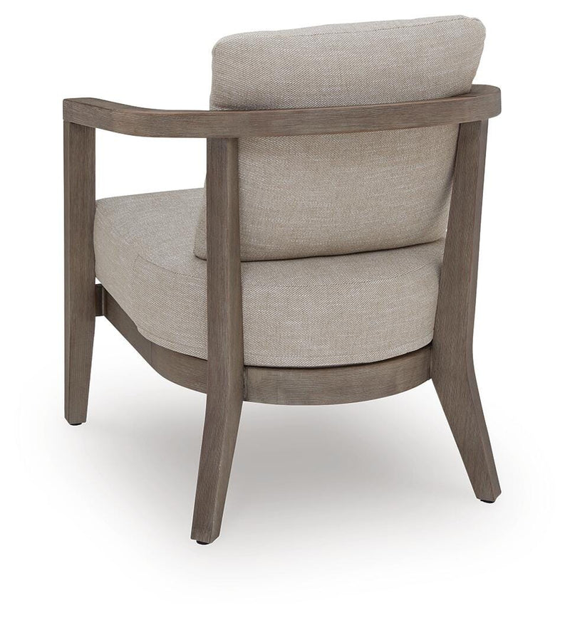 Joy Lagoon Beige Outdoor Chairs with Cushions/Table (Set of 3) - PCP310-050