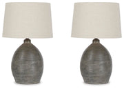 Joyelle Gray Table Lamp (Set of 2) - L100744X2